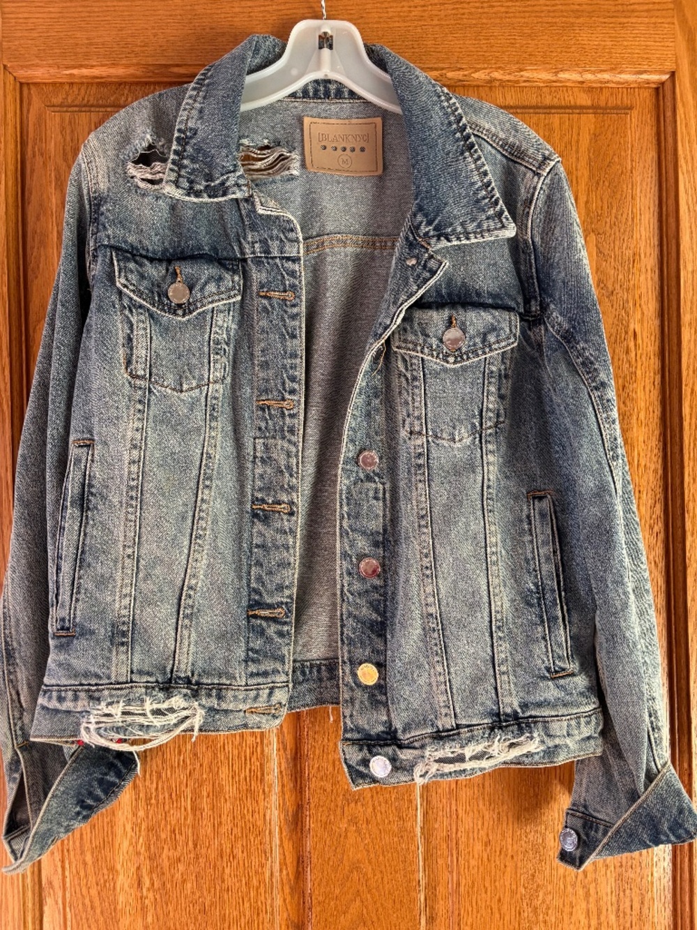BlankNYC distressed Jean jacket M